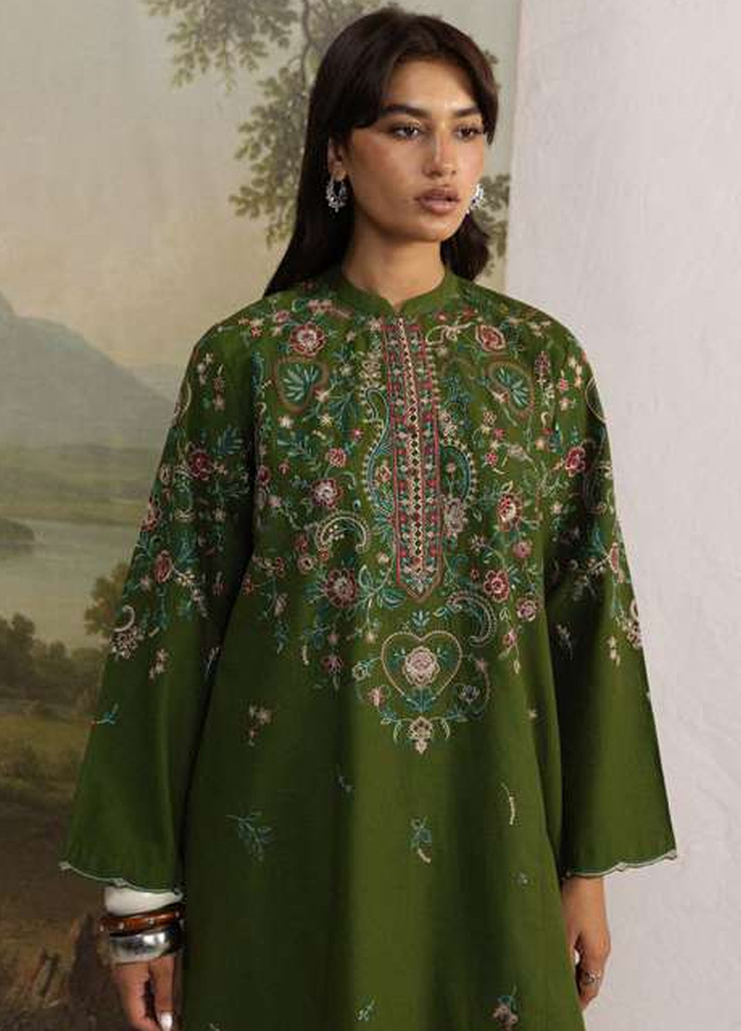 Coco by Zara Shahjahan Unstitched Khaddar 3 Piece Suit CZS26UKW SHAB 5B - Winter Collection