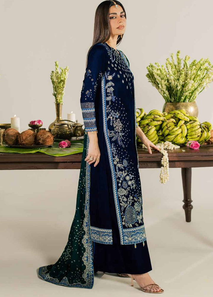 Maya by Nureh Unstitched Embroidered Velvet 3 Piece Suit NU26UMV NW-137 - Wedding Collection