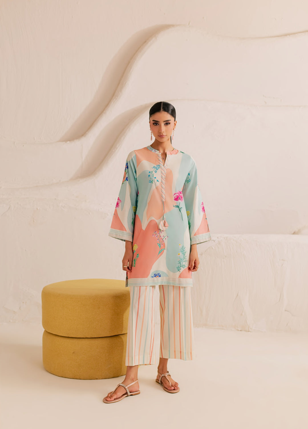 Day Dream by Rashid Textiles RTW Printed Lawn 2 Piece Suit PASTEL DREAM D-18 - Casual Collection