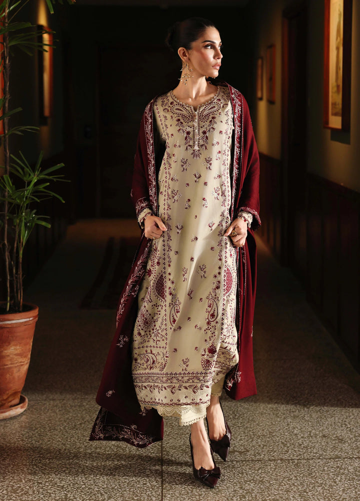 Nureh Exclusive Unstitched Embroidered Marina 3 Piece Suit NU26UEM NE-278 - Festive Collection