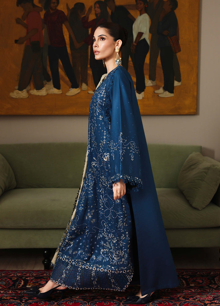 Nureh Exclusive Unstitched Embroidered Marina 3 Piece Suit NU26UEM NE-278 - Festive Collection