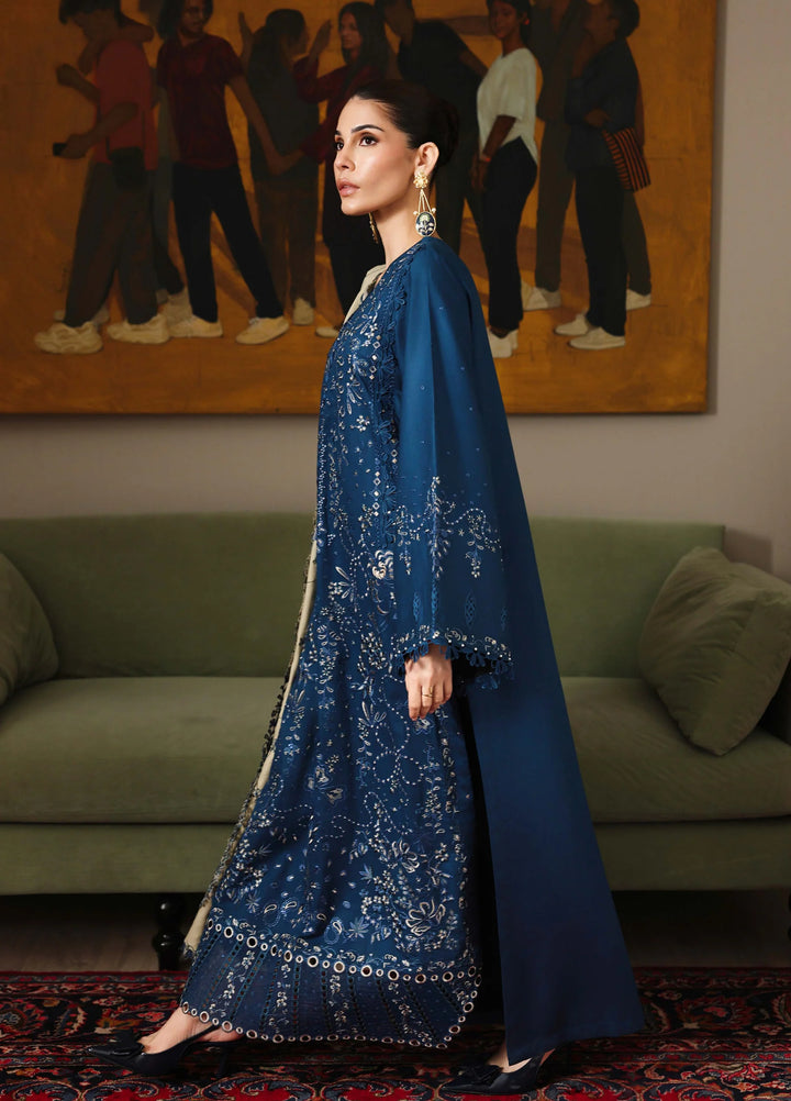 Nureh Exclusive Unstitched Embroidered Marina 3 Piece Suit NU26UEM NE-277 - Festive Collection
