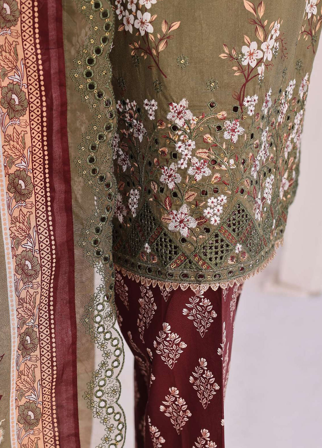 Satranga by HZ Textiles Unstitched Printed Lawn 3 Piece Suit HZ26USL SEC-1176 - Casual Collection