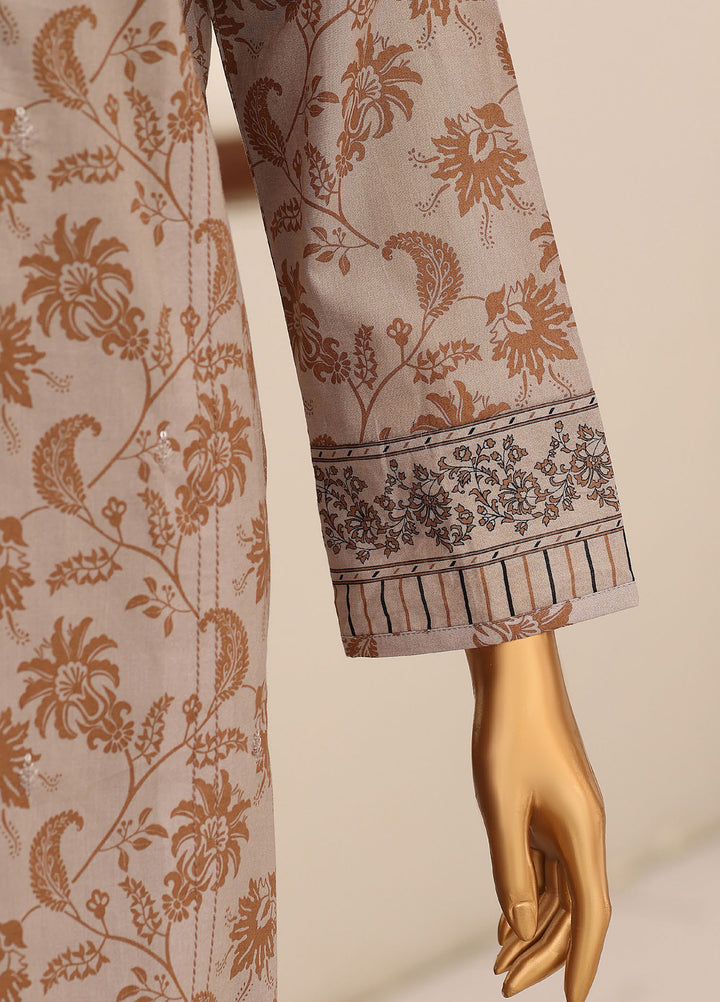 Identic by HZ Textiles Unstitched Embroidered Cotton 3 Piece Suit HZ26UCI PDW-3329-C - Casual Collection