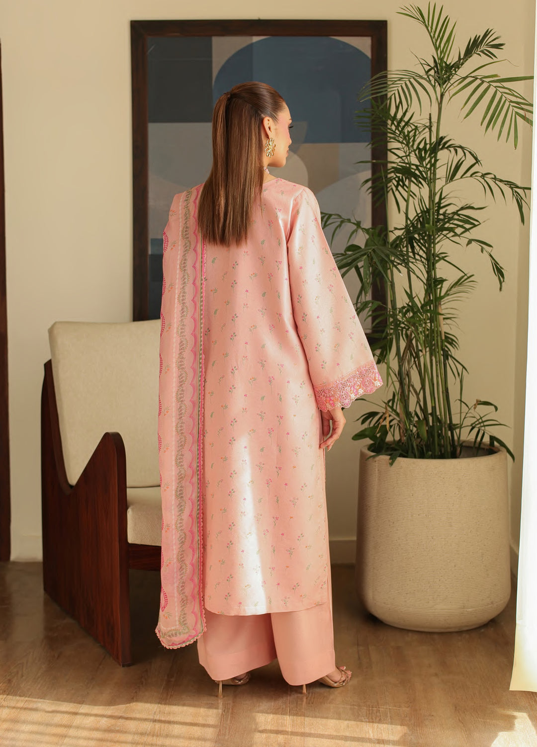 Sahl by Rashid Textiles Unstitched Embroidered Lawn Karandi 3 Piece Suit RT26USLK D-3912 - Casual Collection