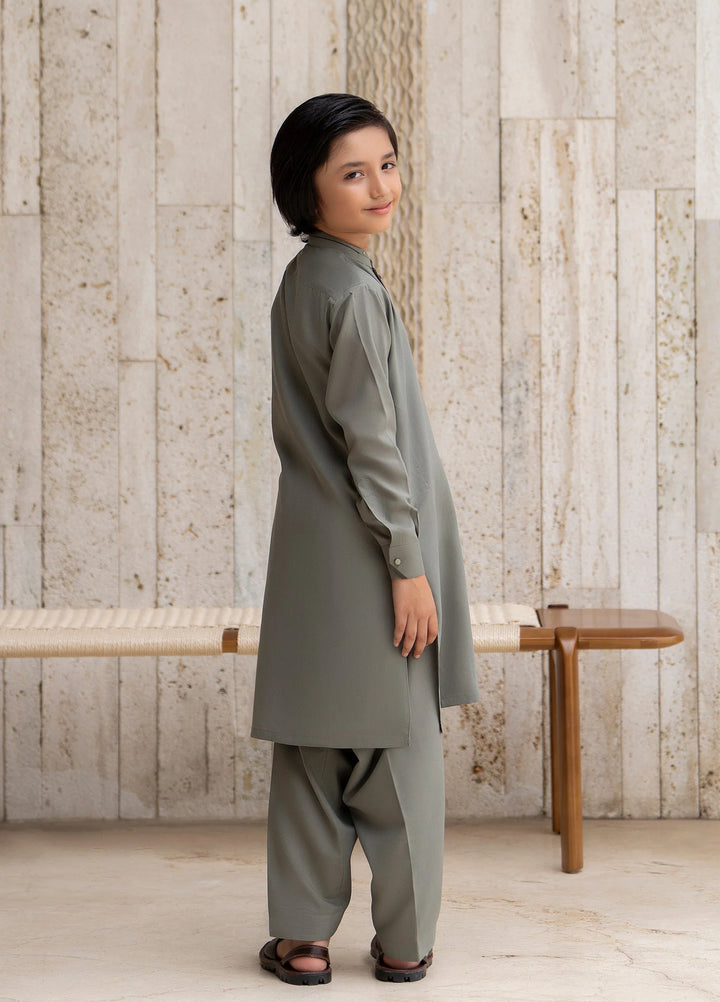 Buraq Boys RTW Solids Wash N Wear Kurta Shalwar Suit Zauq Casual Collection