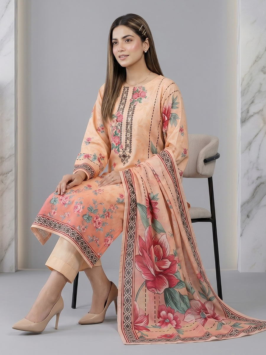 Salitex Unstitched Printed Lawn 3 Piece Suit SSW6U3P415 Summer Collection