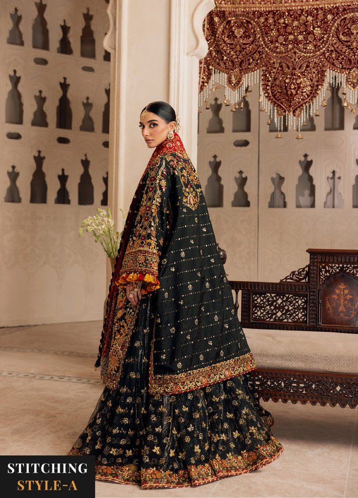 AIK Atelier Unstitched Embroidered Kataan Silk 3 Piece Suit AIK26UAW D-06 - Wedding Collection