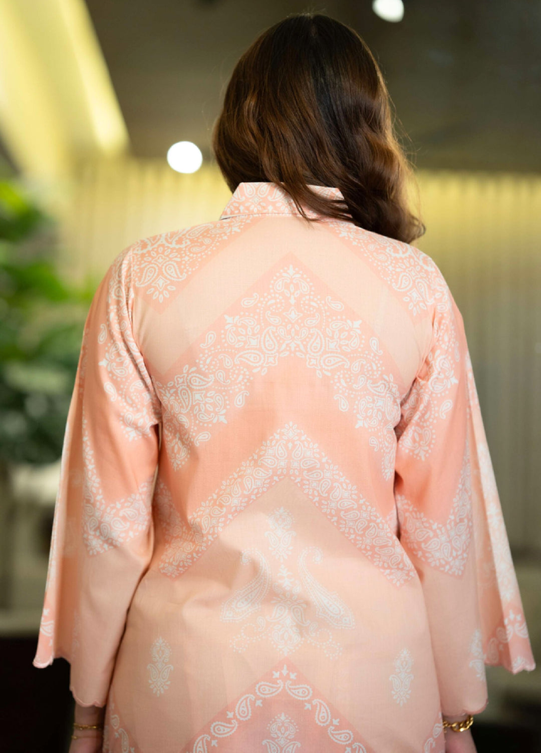 Raniahs by Laaleh RTW Printed Cotton Lawn 2 Piece Suit LAH26PR Capri Peach - Casual Collection