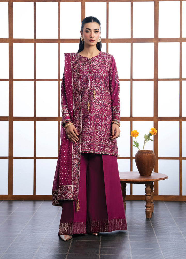 Kalani by Xenia Formals Unstitched Embroidered Rawsilk 3 Piece Suit XE26UKW 06-NAYRA - Wedding Collection