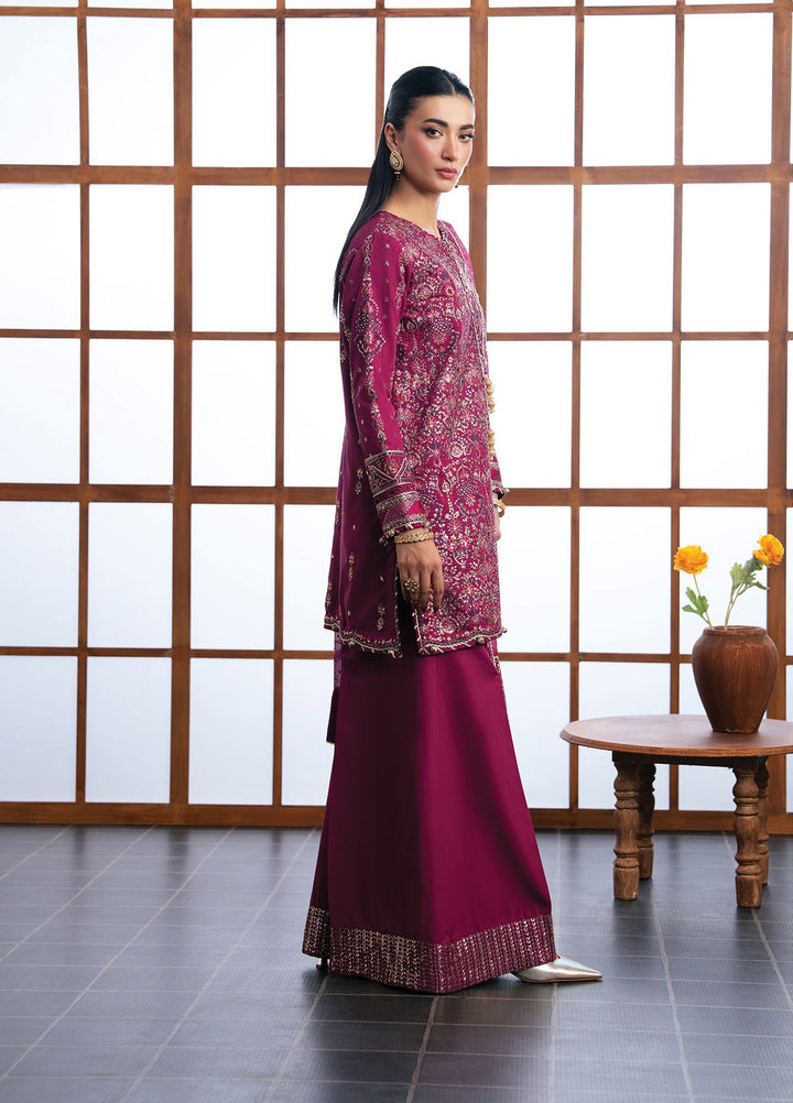 Kalani by Xenia Formals Unstitched Embroidered Rawsilk 3 Piece Suit XE26UKW 06-NAYRA - Wedding Collection