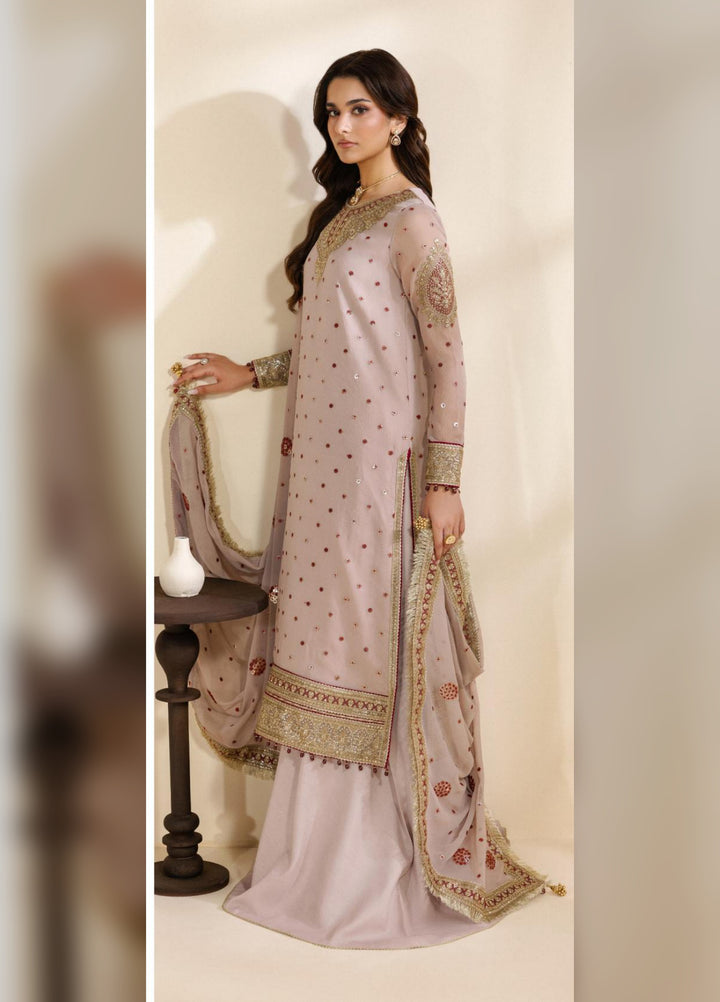 Meraki by Zarif Unstitched Embroidered Chiffon 3 Piece Suit ZR26UCM SAMA 06 - Festive Collection