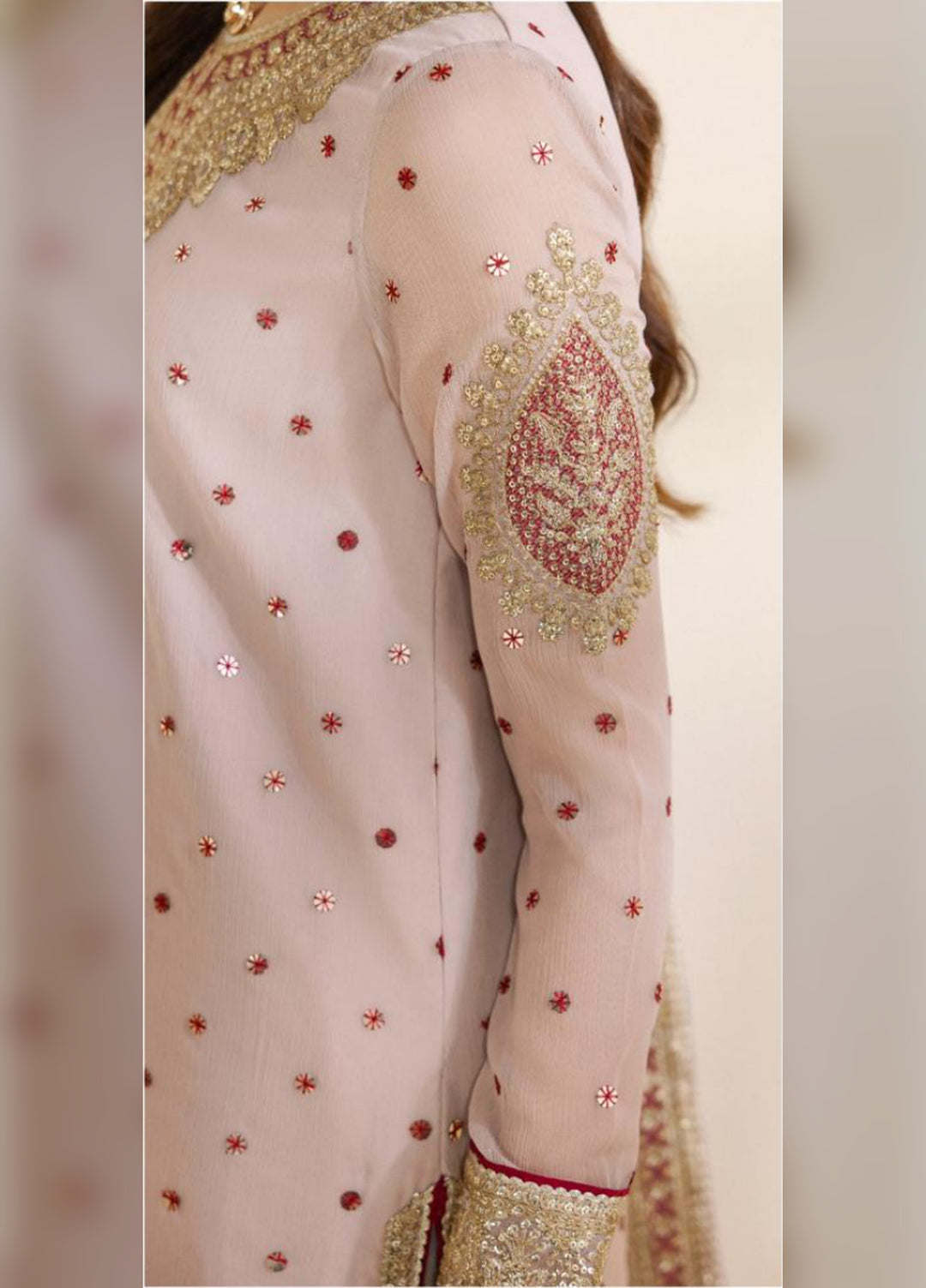 Meraki by Zarif Unstitched Embroidered Chiffon 3 Piece Suit ZR26UCM SAMA 06 - Festive Collection