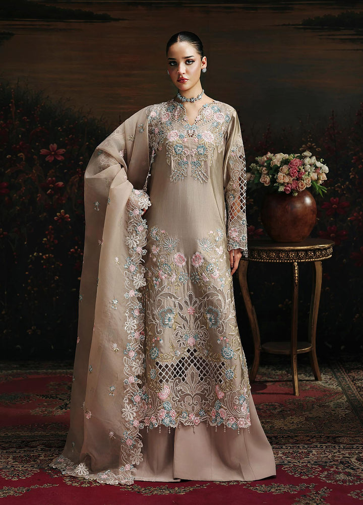 Sage by Rajbari Unstitched Embroidered Sheesha Silk 4 Piece Suit RB26SW Isla 06 - Wedding Collection