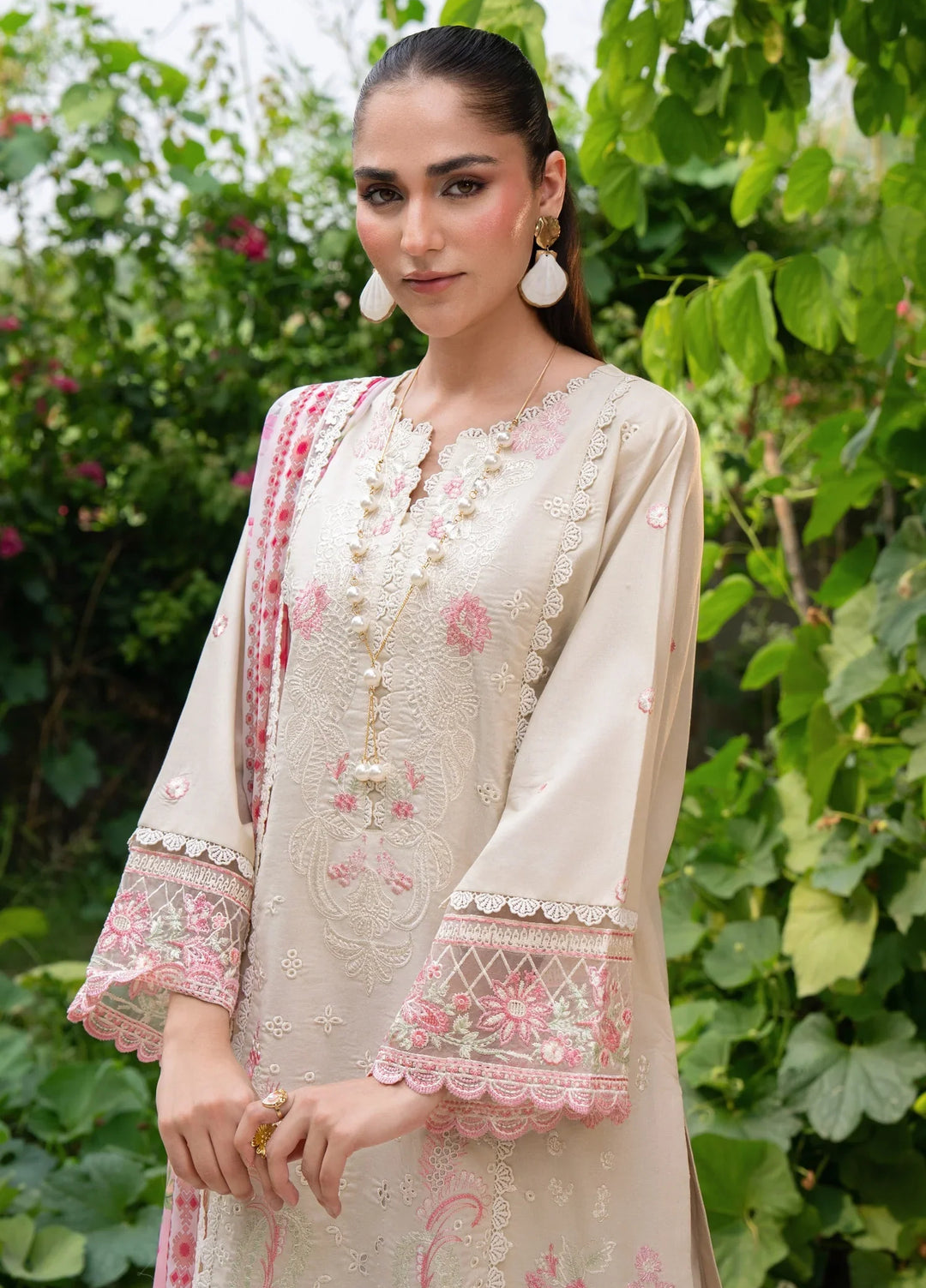 Chandan Nagri RTW Embroidered Lawn 3 Piece Suit Eclipse-Veil - Casual Collection