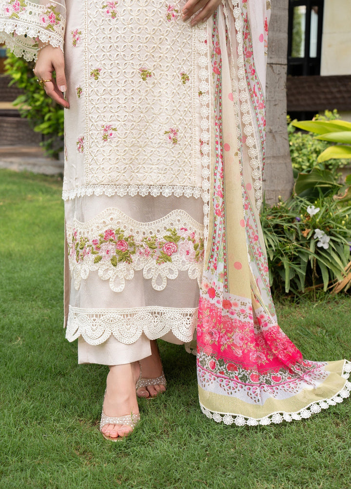 Chandan Nagri RTW Embroidered Lawn 3 Piece Suit Rumie-Veil - Casual Collection