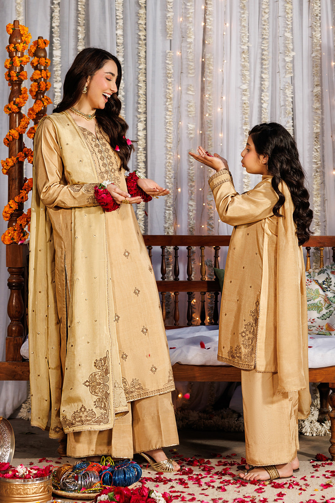 Noore Eid by Panache Women RTW Embroidered Raw Silk 3 Piece Suit Deyar - Eid Collection