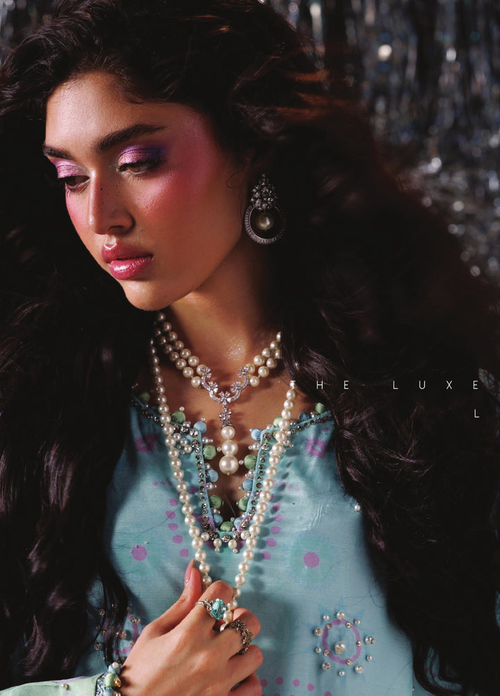 Luxe by Rang Rasiya Unstitched Printed Raw Silk 3 Piece Suit RR26ULS Luvelle - Festive Collection