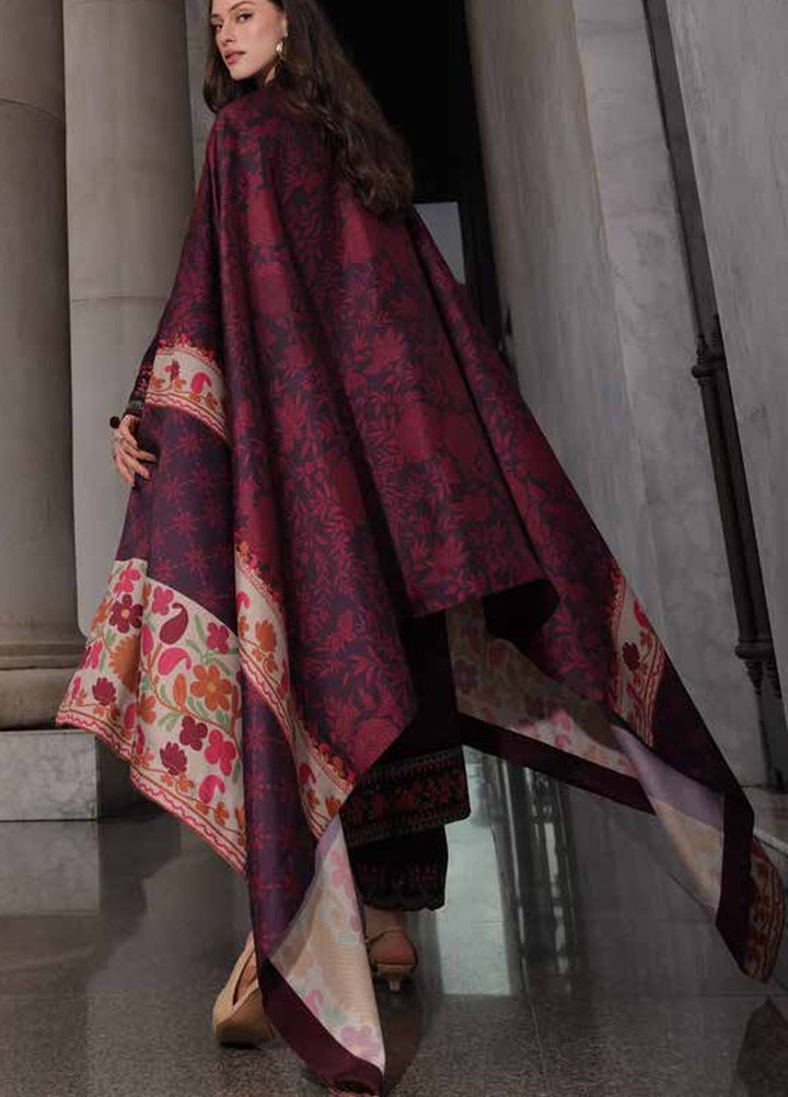 Poshima by Charizma Unstitched Embroidered Leather Peach 3 Piece Suit CHR26UPL PSW6-25 - Winter Collection