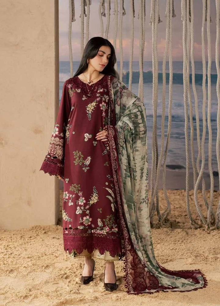 Daily Delights by Nureh Unstitched Embroidered Viscose Slub 3 Piece Suit NU26UDD DD-40 - Casual Collection