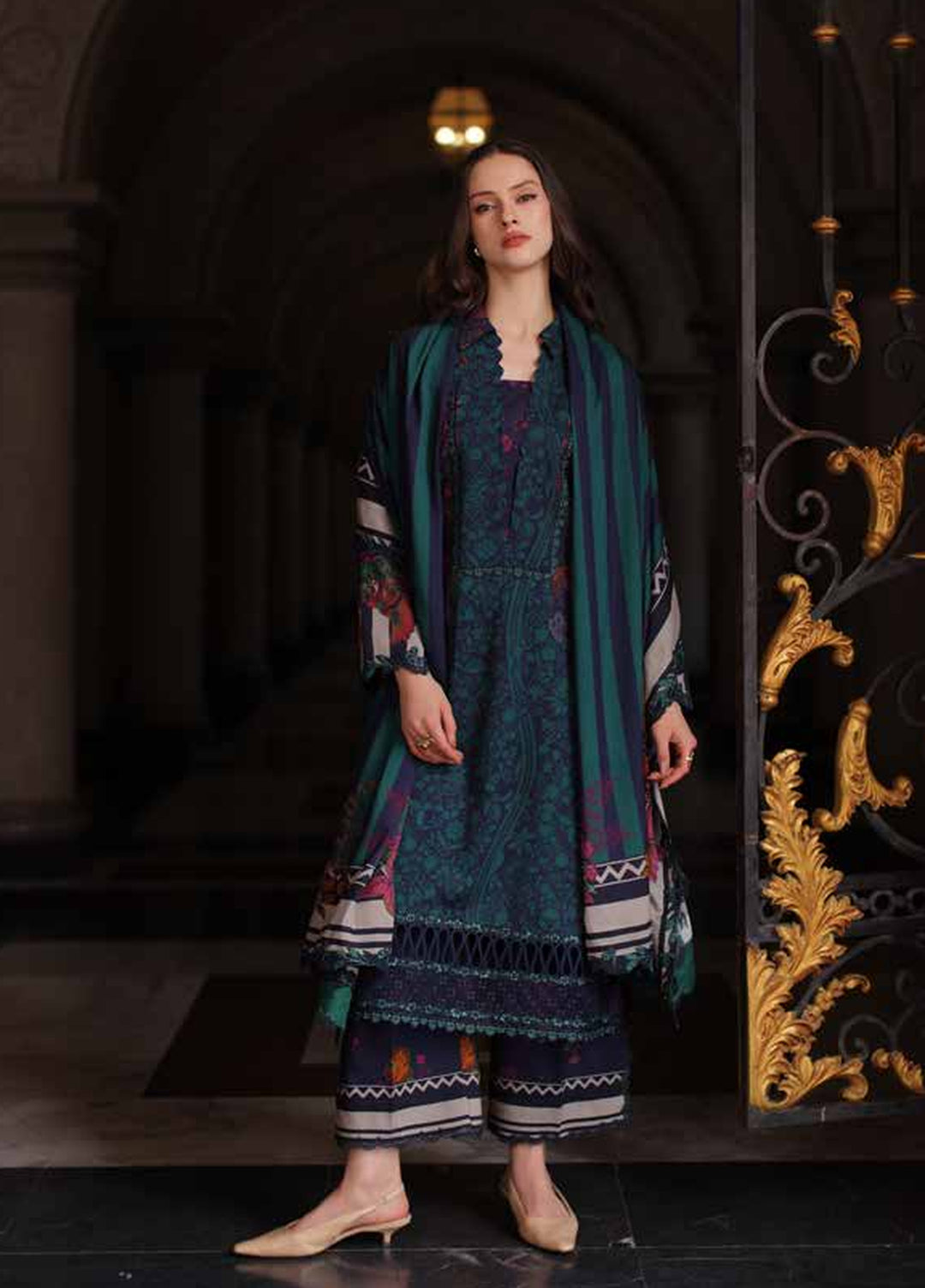 Aniiq by Charizma Unstitched Embroidered Linen 3 Piece Suit CHR26UAL ANW7-17 - Casual Collection