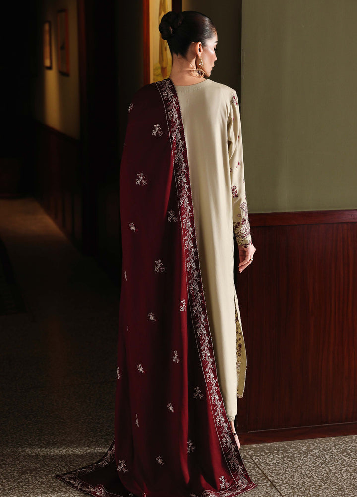 Nureh Exclusive Unstitched Embroidered Marina 3 Piece Suit NU26UEM NE-277 - Festive Collection