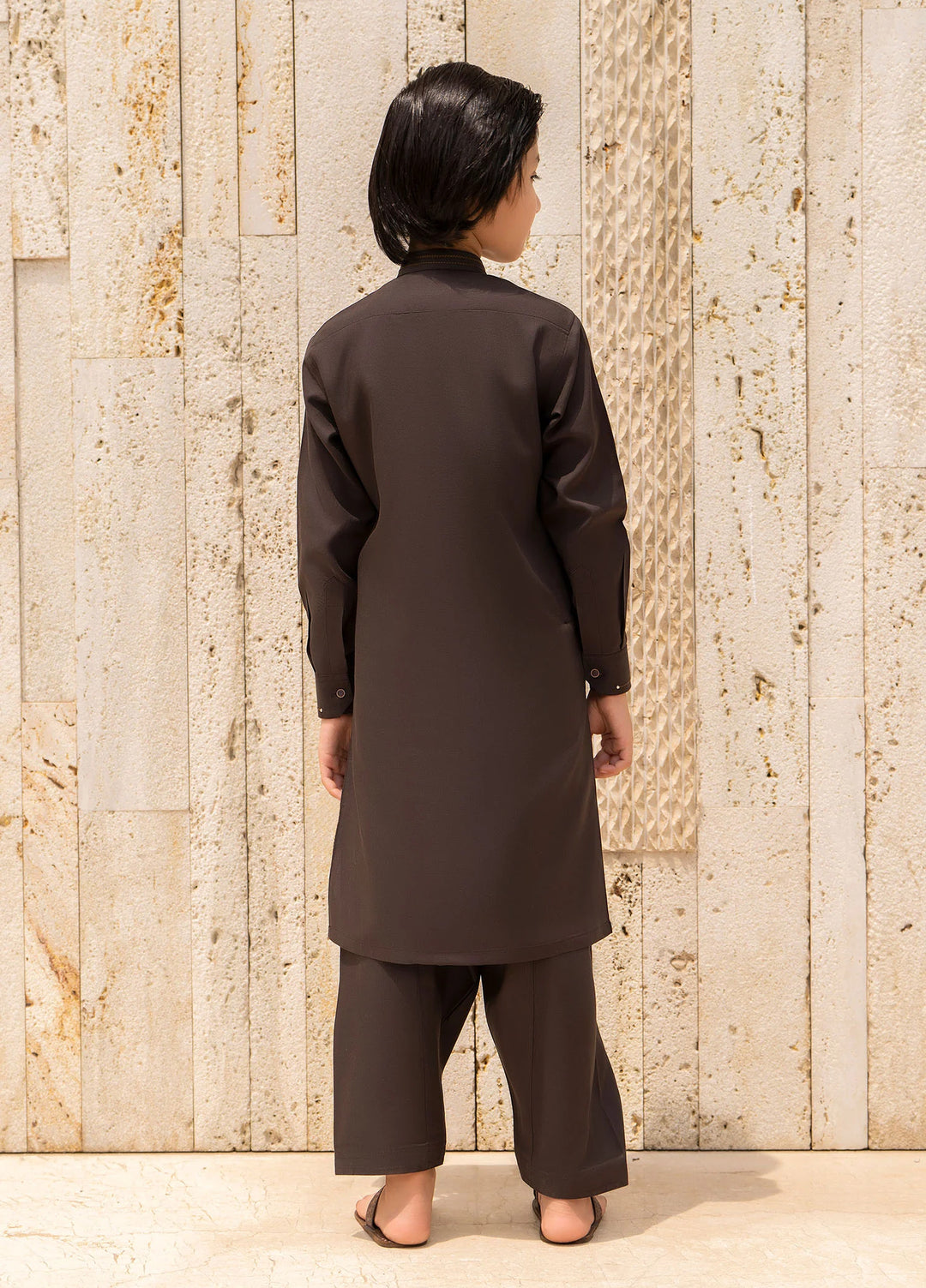 Buraq Boys RTW Solids Wash N Wear Kurta Shalwar Suit Haris Casual Collection