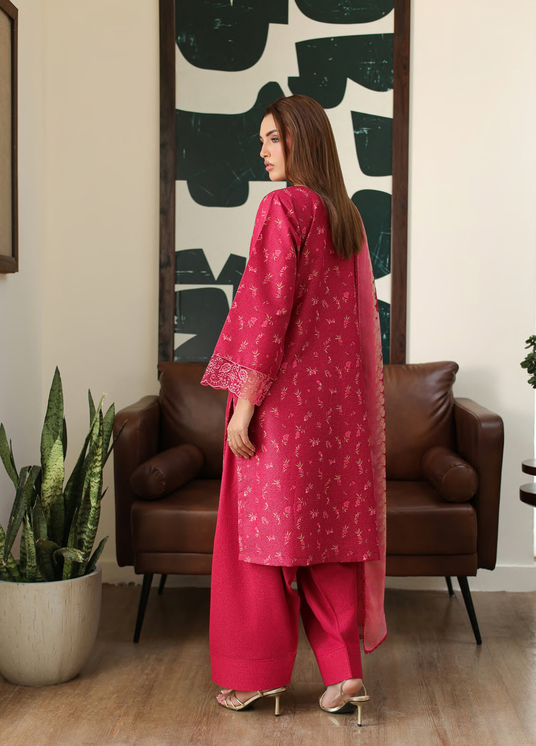 Sahl by Rashid Textiles Unstitched Embroidered Lawn Karandi 3 Piece Suit RT26USLK D-3918 - Casual Collection