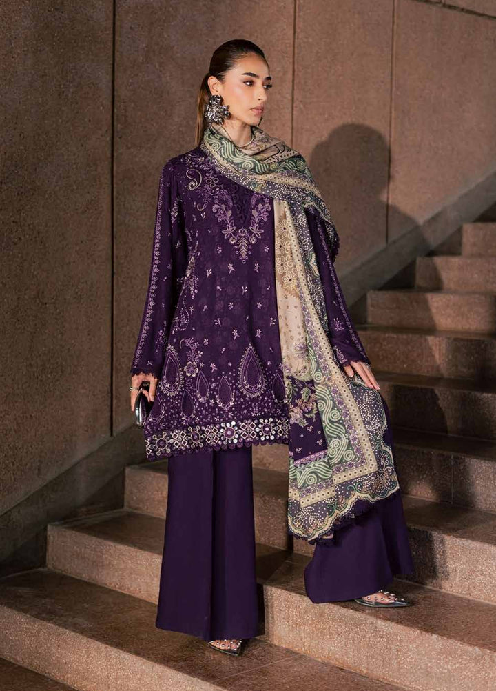 Maya by Nureh Unstitched Embroidered Jacquard Linen 3 Piece Suit NU26UMLJ NW-127 - Festive Collection