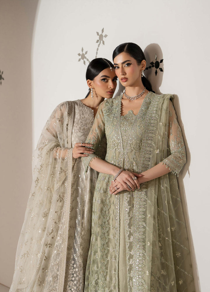 Shehnai by Lavish Premium Unstitched Embroidered Organza 3 Piece Suit LVP26USO SH-01 NOORE - Wedding Collection