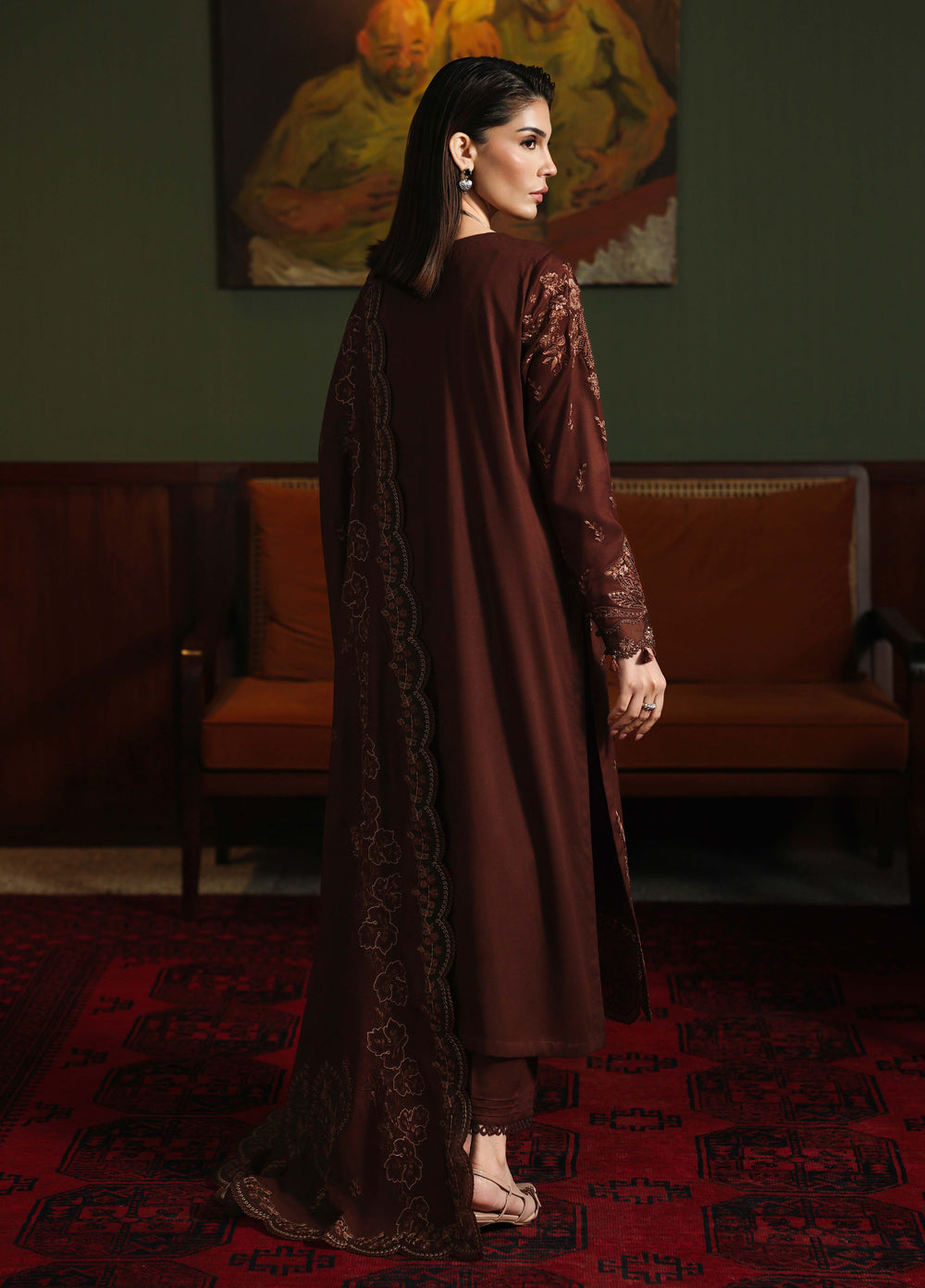 Nureh Exclusive Unstitched Embroidered Marina 3 Piece Suit NU26UEM NE-279 - Festive Collection