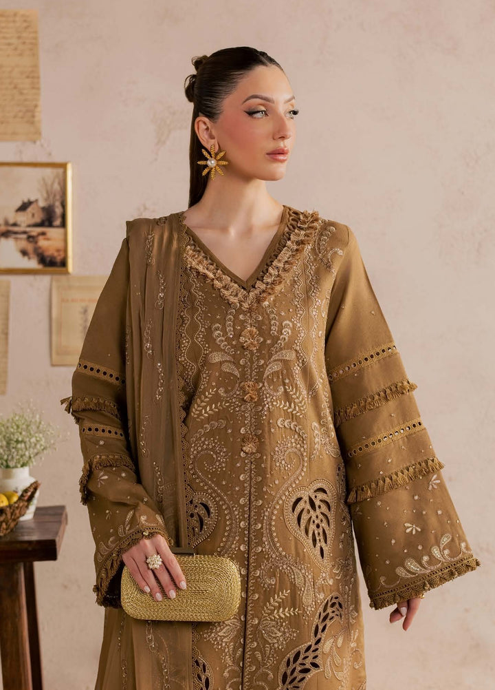 Nureh Unstitched Embroidered Karandi 3 Piece Suit NU26UKE NE-270 - Festive Collection