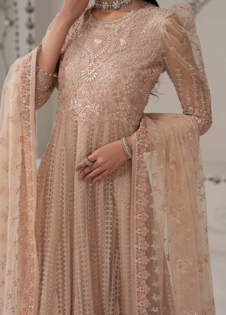Shehnai by Lavish Premium Unstitched Embroidered Organza 3 Piece Suit LVP26USO SH-06 MEHER - Wedding Collection
