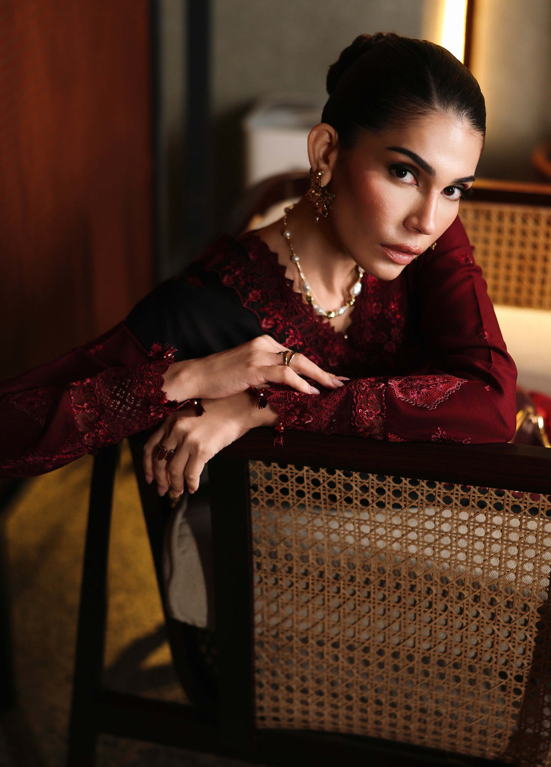 Nureh Exclusive Unstitched Embroidered Marina 3 Piece Suit NU26UEM NE-280 - Festive Collection