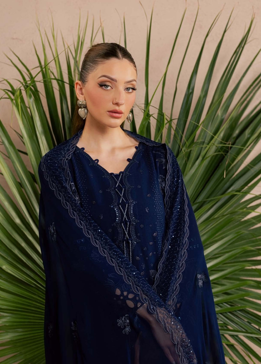 Nureh Unstitched Embroidered Karandi 3 Piece Suit NU26UKE NE-272 - Festive Collection