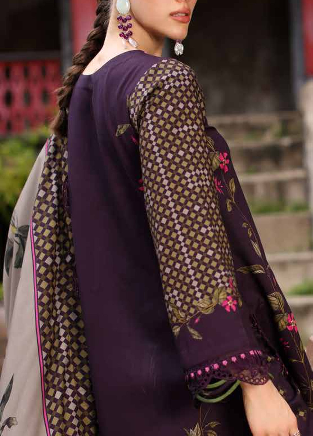 Combination by Charizma Unstitched Embroidered Linen 3 Piece Suit CHR26UCL CCW7-05 - Casual Collection