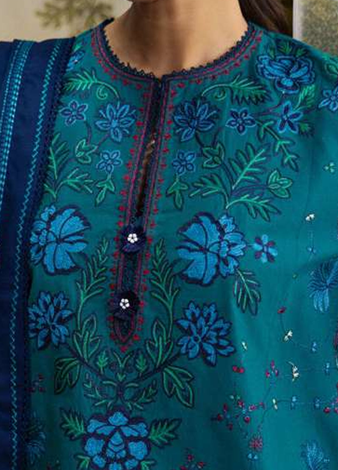 Coco by Zara Shahjahan Unstitched Khaddar 3 Piece Suit CZS26UKW TABASSUM 7A - Winter Collection