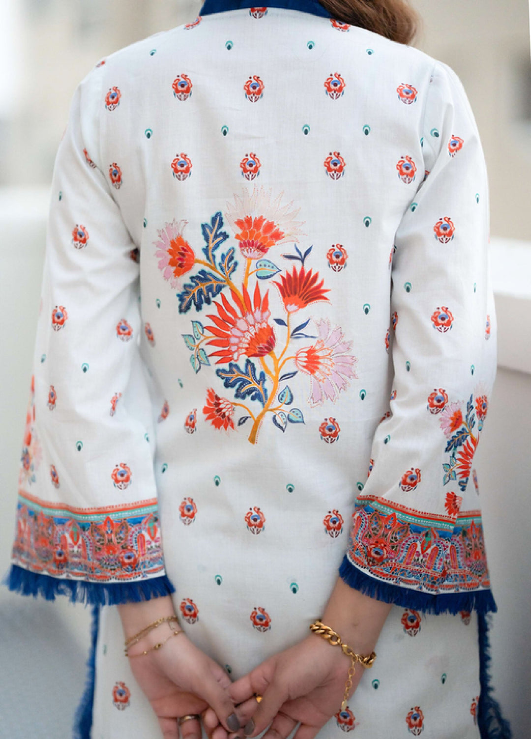 Raniahs by Laaleh RTW Printed Cotton Lawn 2 Piece Suit LAH26PR Aegean Blue - Casual Collection