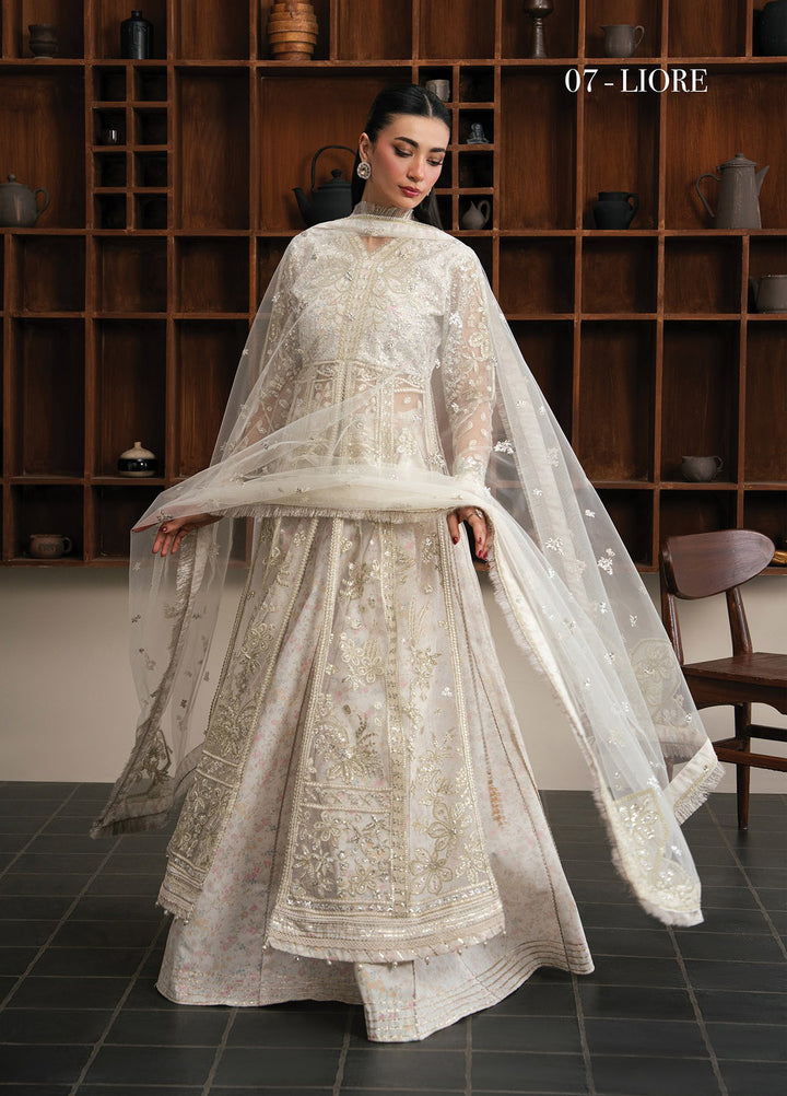 Kalani by Xenia Formals Unstitched Embroidered Net 3 Piece Suit XE26UKW 07-Liore - Wedding Collection