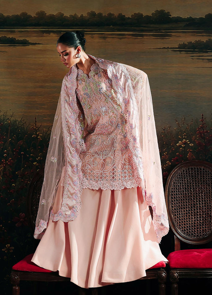 Sage by Rajbari Unstitched Embroidered Net 4 Piece Suit RB26SW Eyzel 07 - Wedding Collection