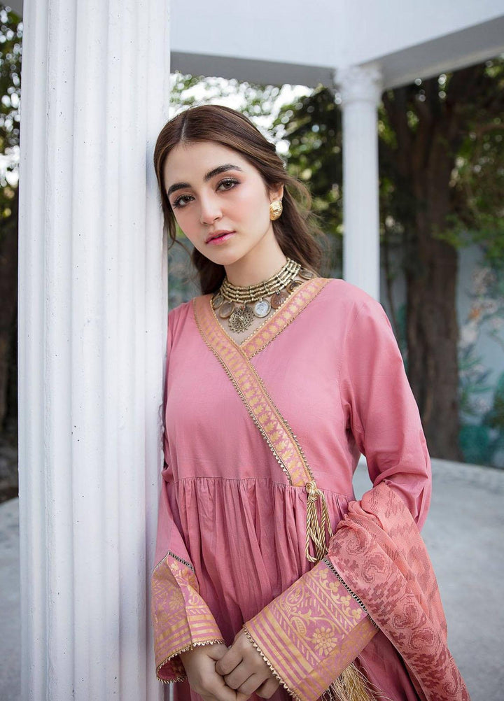 Garnet Clothing Screen Printed Lawn Stitched 3 Piece Suit RAQS