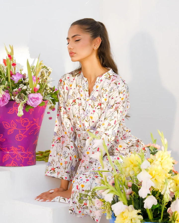 Dhaga Women Pret Printed 2 Piece Lawn Matching Separate FW24DSP002 - Summer Collection