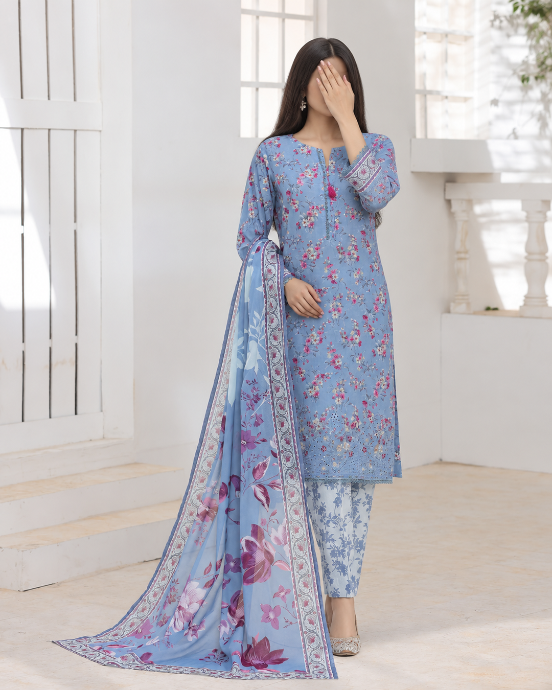 Zouk by HZ Textiles Unstitched Printed Lawn 3 Piece Suit HZ26UZL ZEC-1171 - Casual Collection
