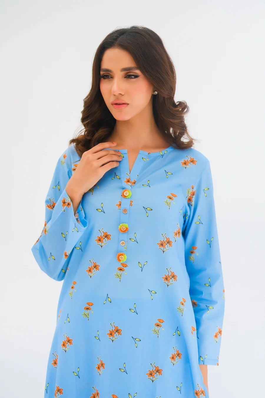 Dhaga Women Pret Printed 2 Piece Lawn Matching Separate FW24DSP007 - Summer Collection