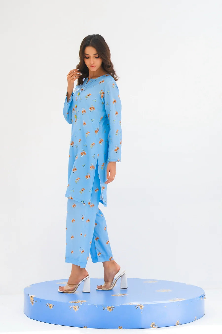 Dhaga Women Pret Printed 2 Piece Lawn Matching Separate FW24DSP007 - Summer Collection