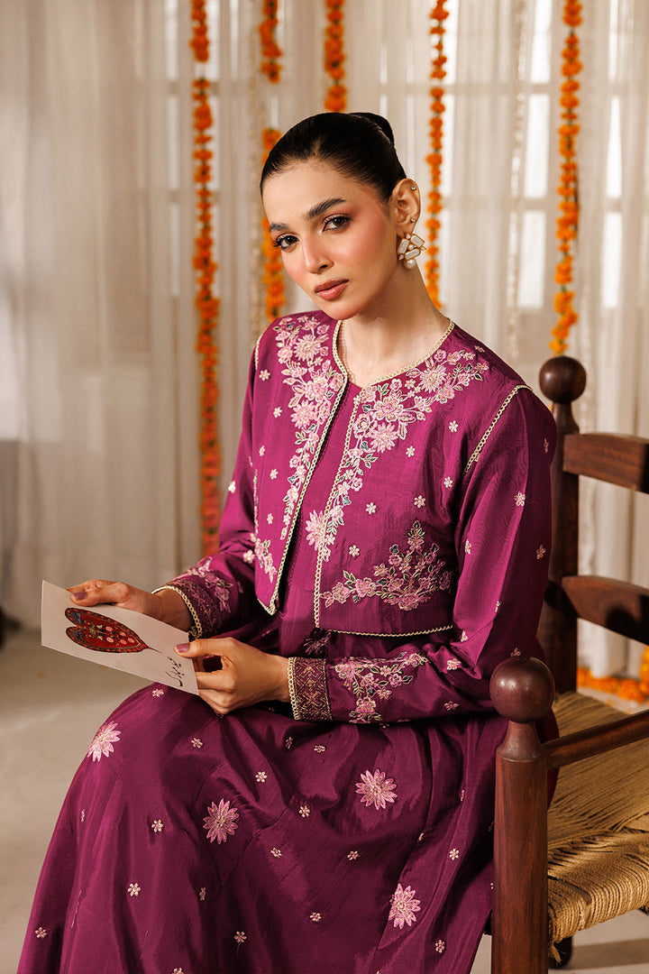 Noore Eid by Panache Women RTW Embroidered Raw Silk 4 Piece Suit Apsara - Eid Collection