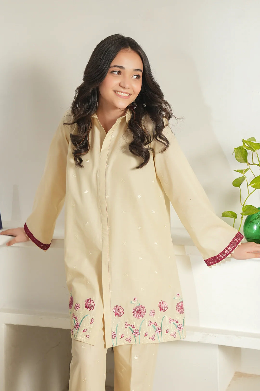 Noore Eid by Panache Girls RTW Embroidered Lawn 2 Piece Suit Mini - Eid Collection