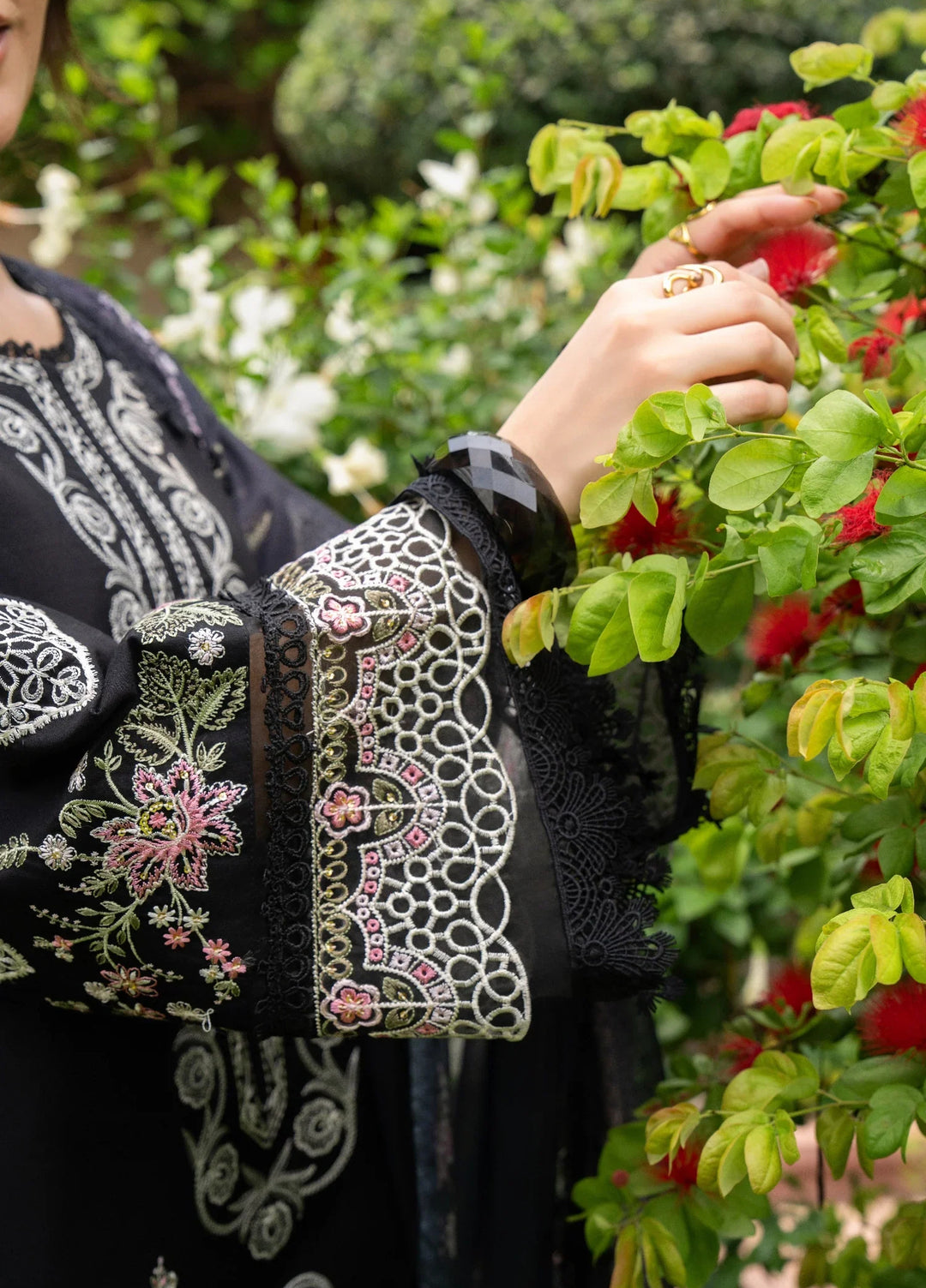 Chandan Nagri RTW Embroidered Lawn 3 Piece Suit Zara-Mist - Casual Collection