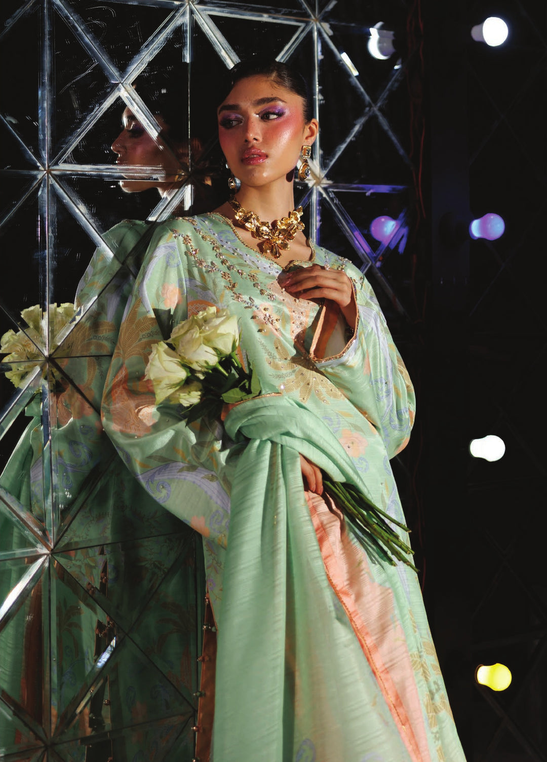 Luxe by Rang Rasiya Unstitched Printed Raw Silk 3 Piece Suit RR26ULS Marvelle - Festive Collection