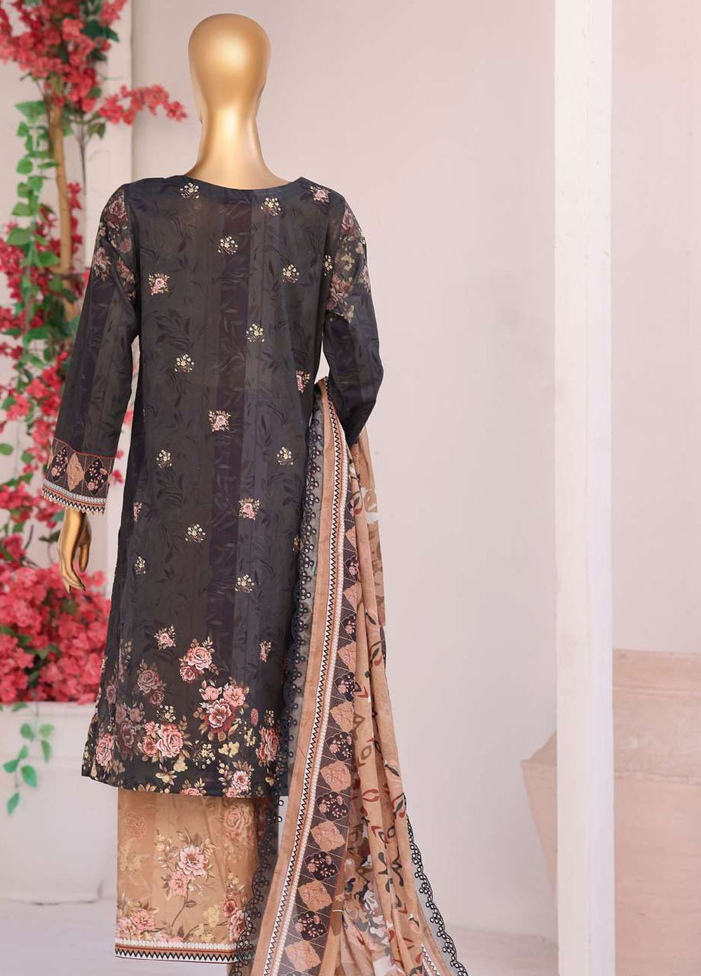 Satranga by HZ Textiles Unstitched Printed Lawn 3 Piece Suit HZ26USL SEC-1169 - Casual Collection